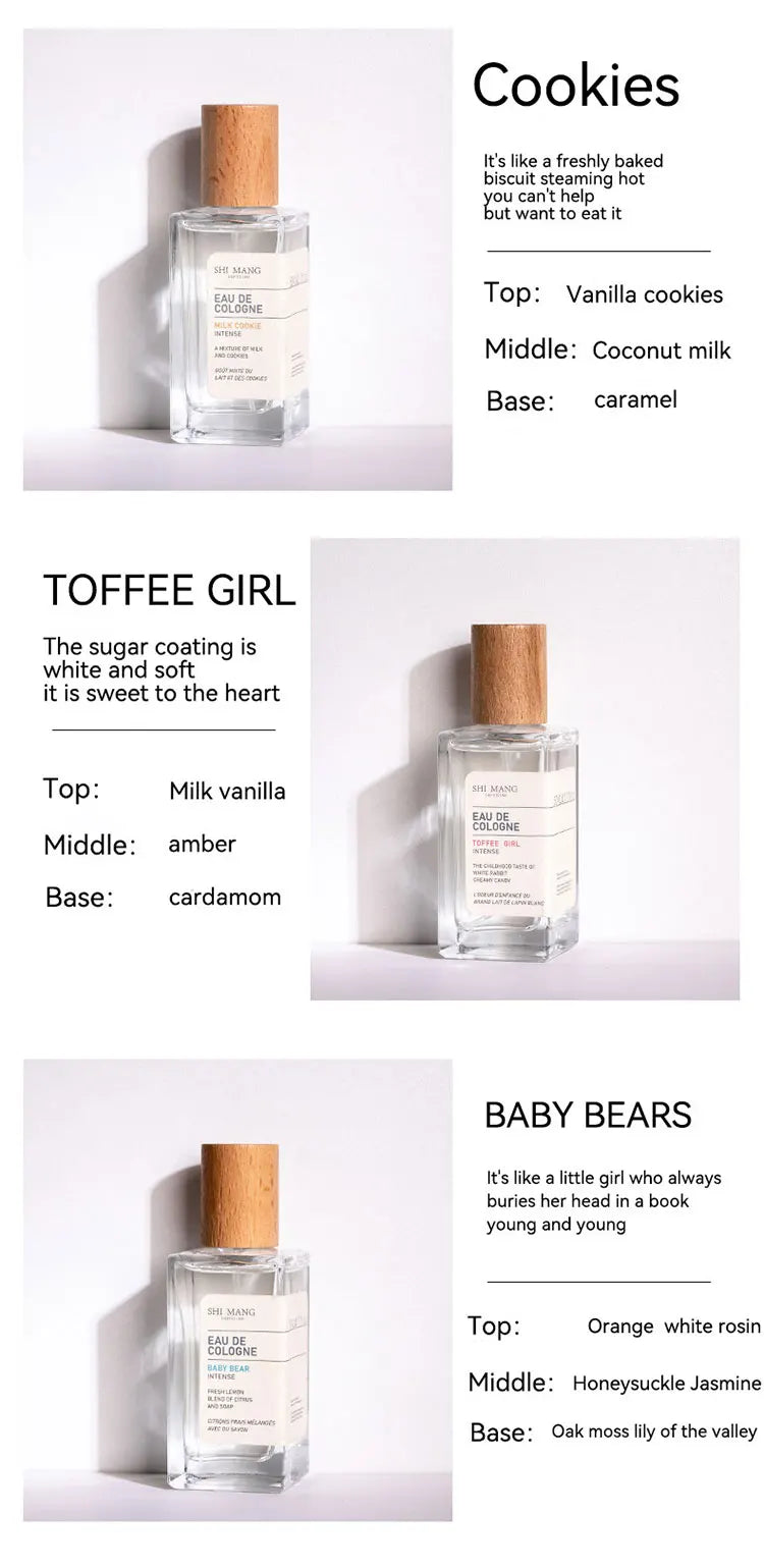 SHI MANG Fresh & Natural Perfume - Woody Long-Lasting Cologne for Women & Men, Light Floral Scent