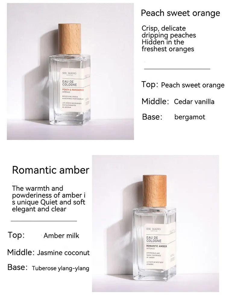 SHI MANG Fresh & Natural Perfume - Woody Long-Lasting Cologne for Women & Men, Light Floral Scent