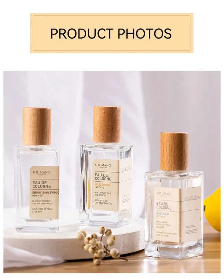 SHI MANG Fresh & Natural Perfume - Woody Long-Lasting Cologne for Women & Men, Light Floral Scent